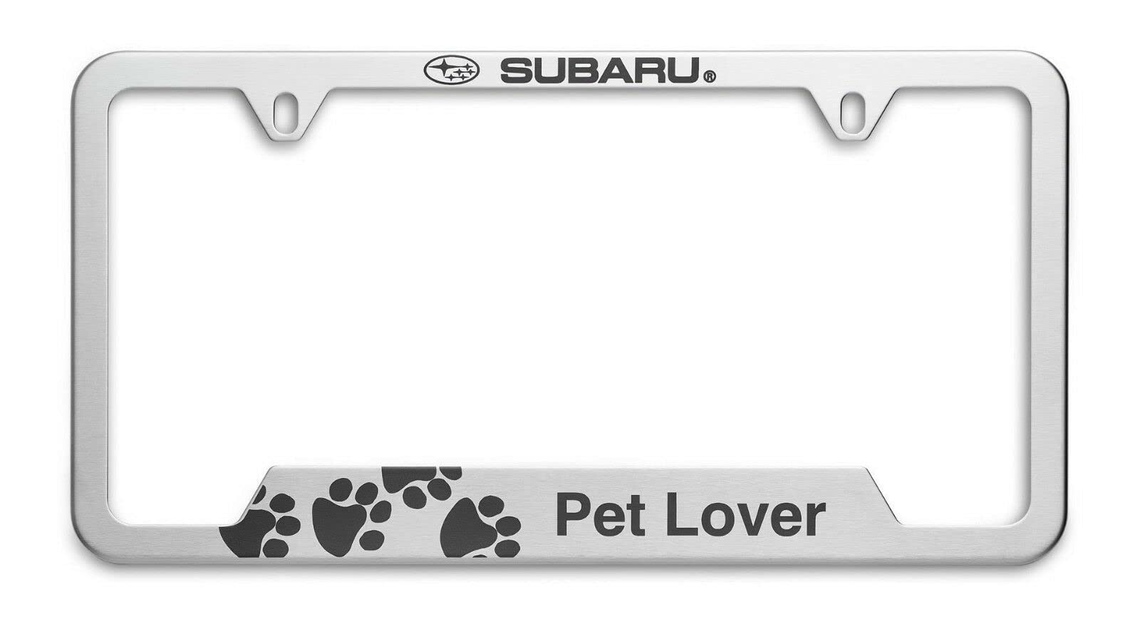 Amazon.com: Subaru Genuine Pet Lover License Plate Frame